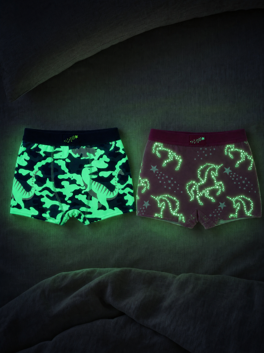 The glow-in-the-dark star print