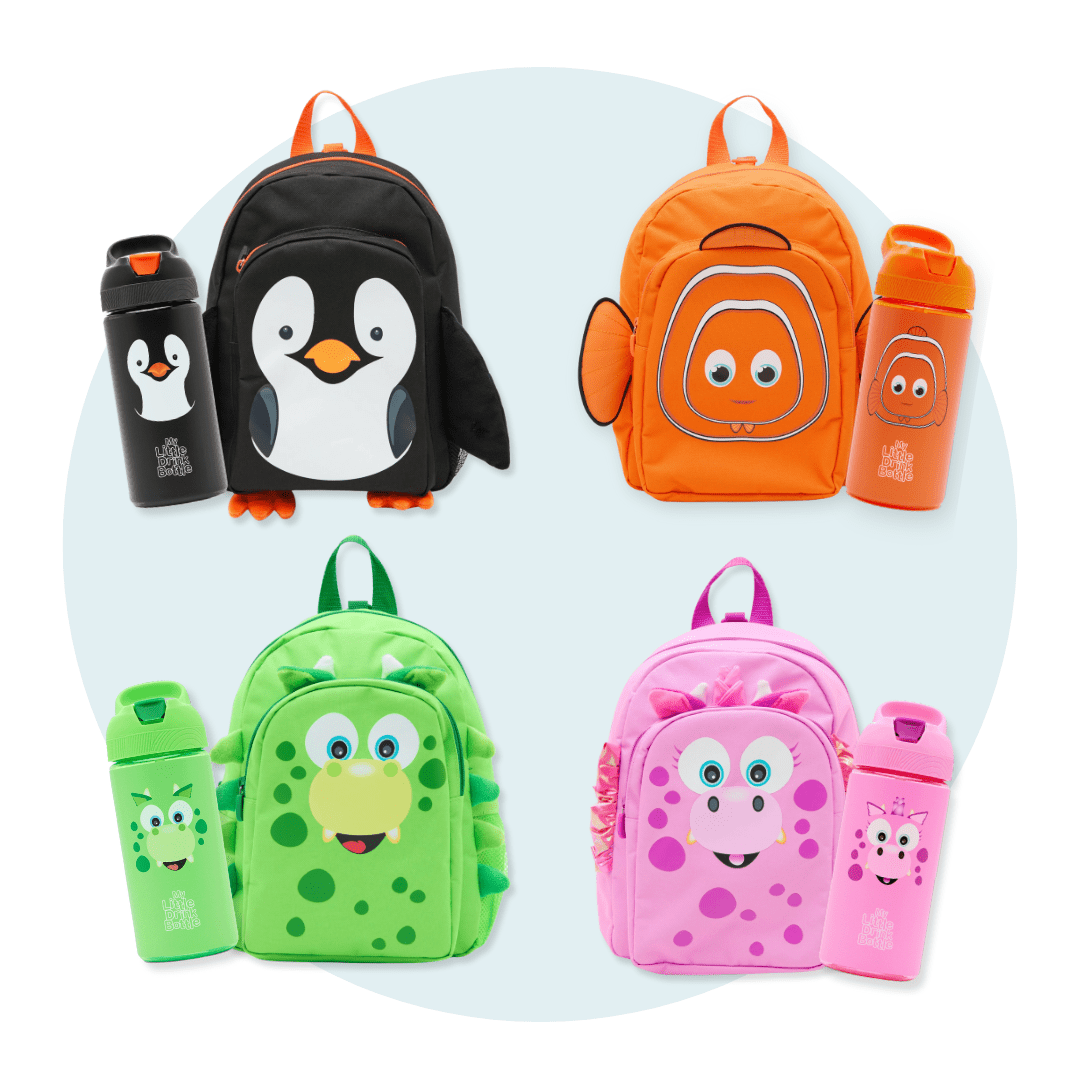 Nursery Bundle: Backpack with Reins & Leakproof Bottle – My Carry Potty®