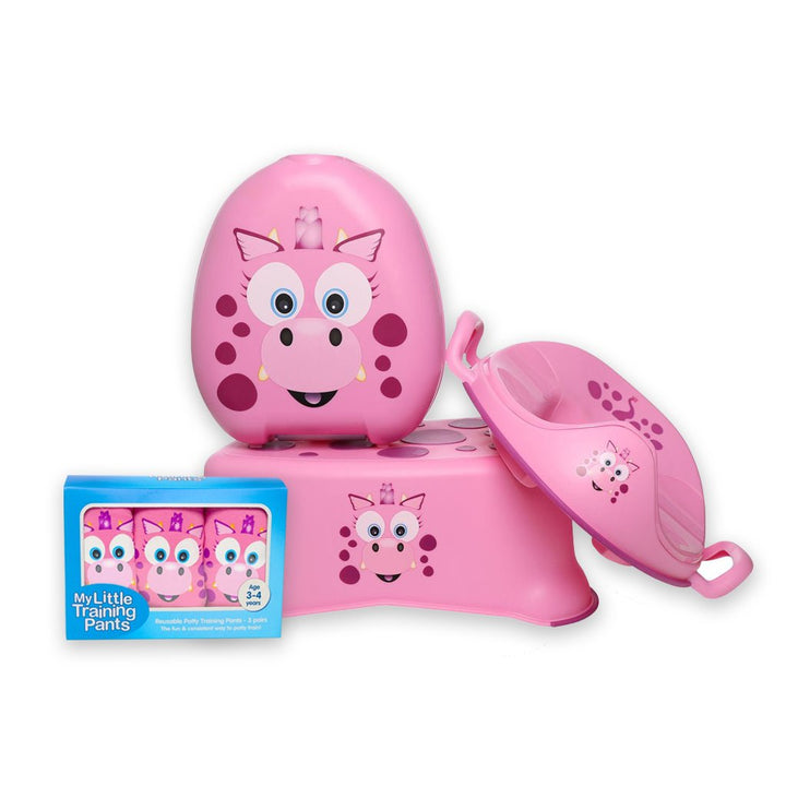 Pink Dragon My Carry Potty®, Training Pants, Trainer Seat & Step Stool - My Carry Potty®